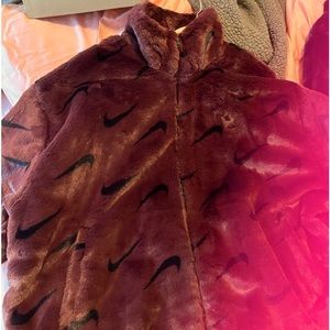 Nike fur coat